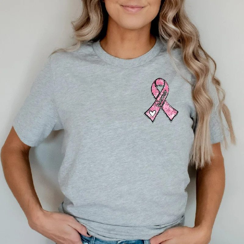 Breast Cancer Awareness Warrior Shirt, In October We Wear Pink TShirt, Hope Pink Ribbon Graphic Tee