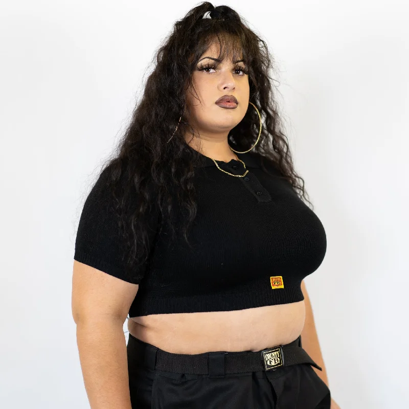 FB County Solid Charlie Brown Crop Top