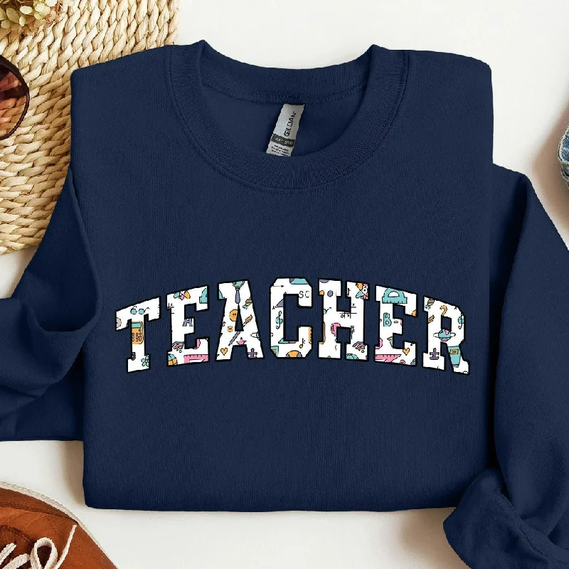 Teacher Sweatshirt, Teacher Crewneck, Back to School Shirts, Cute Teacher Sweater, Teacher Appreciation Gift