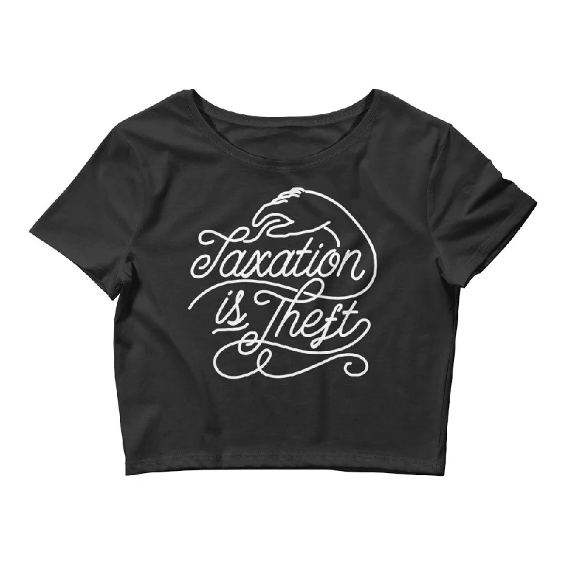 Taxation is Theft Women’s Crop Tee