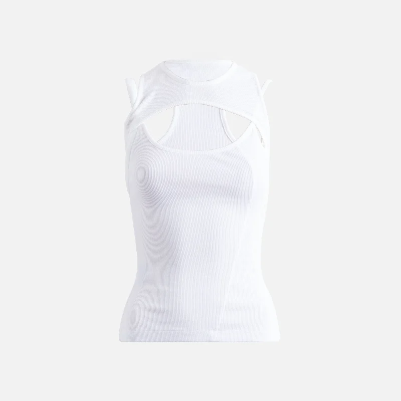 Ottolinger Layered Cutout Tank - White