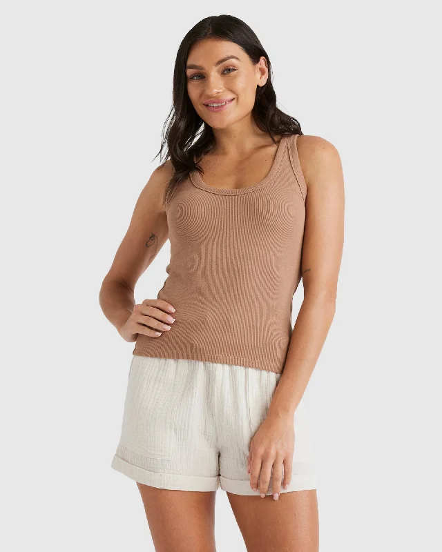 WOMENS SCOOP ACTION TANK TOP