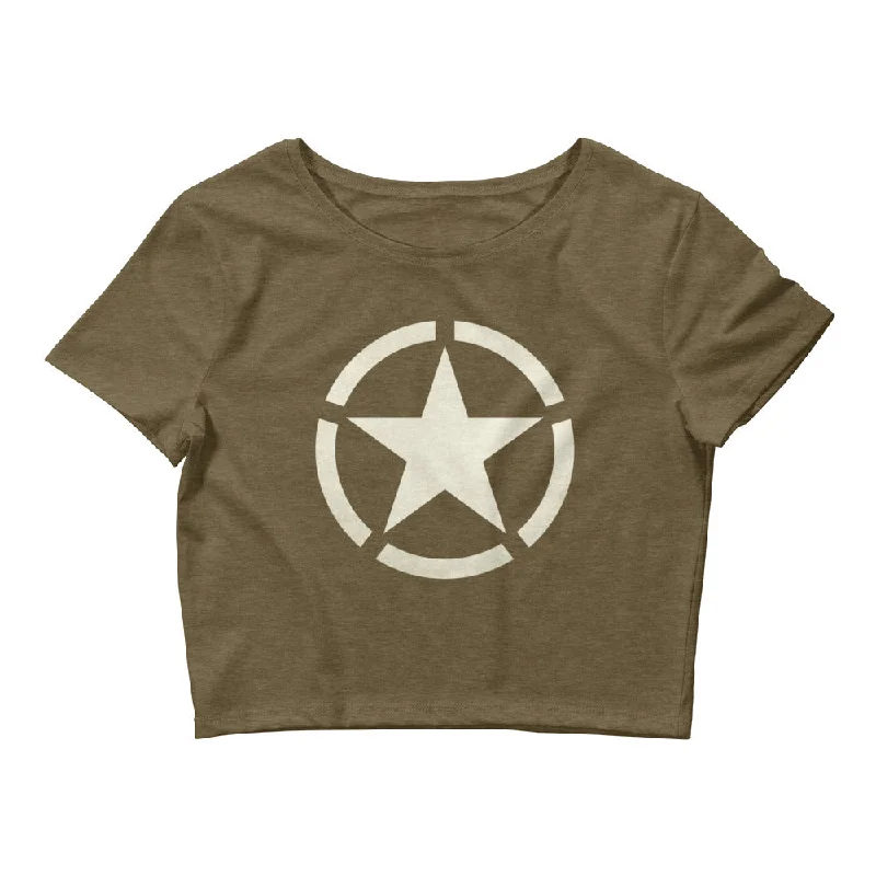 WW2 Circled Star Women’s Crop Tee