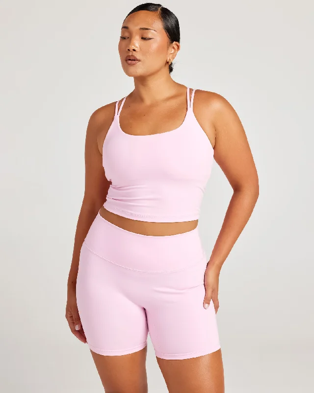 Aura Thin Strap Tank - Candy Pink