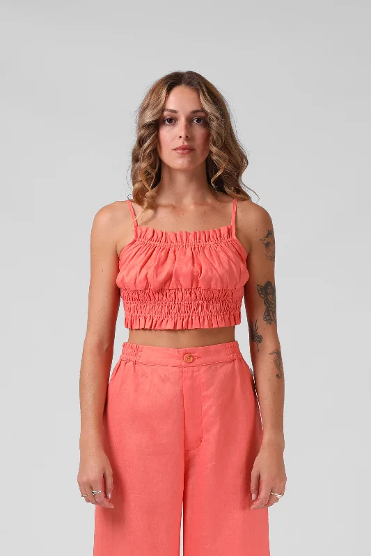 Shell Crop - Washed Coral