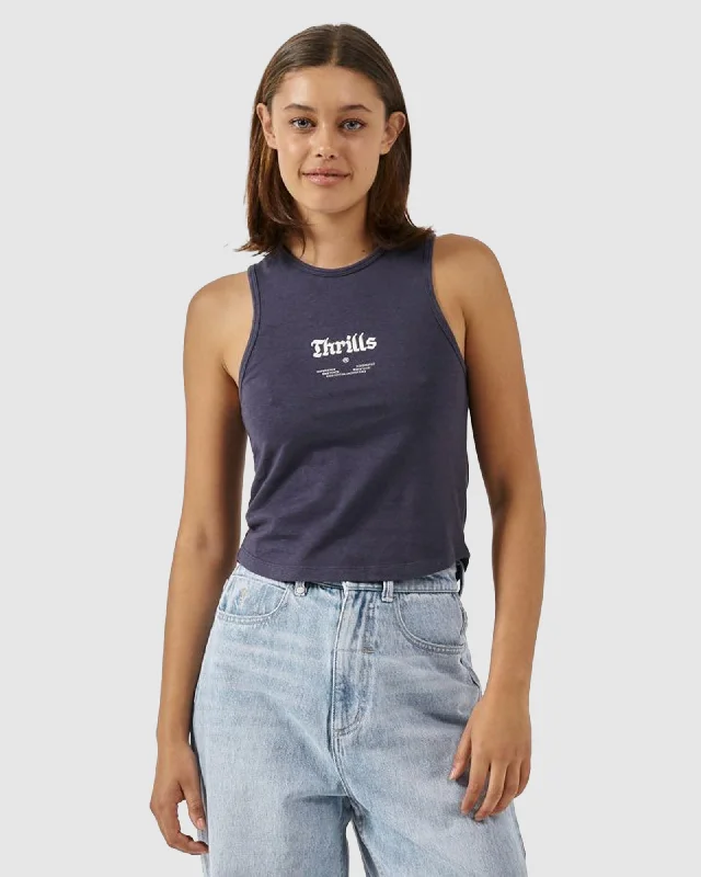 WOMENS WISHES COME TRUE HEMP CURVE TANK TOP