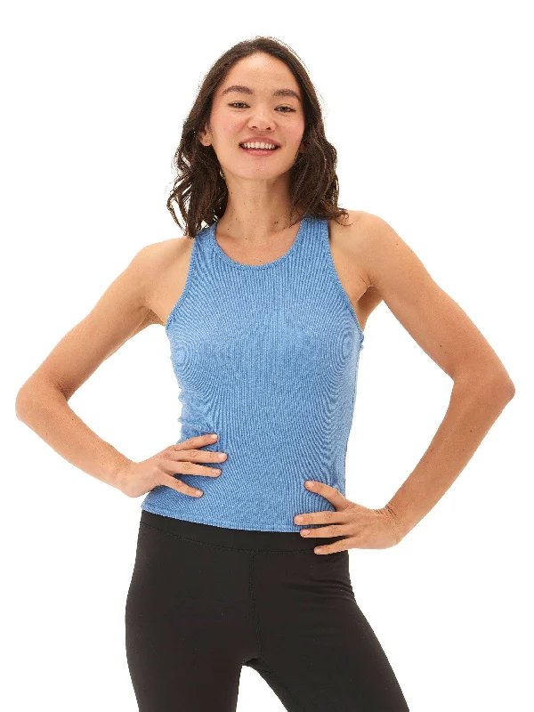 Kensi Heather Luxe Rib Crop Tank