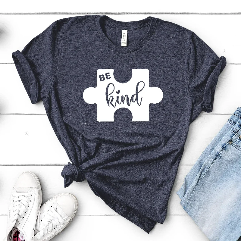 Be Kind Autism Shirt, Autism Awareness TShirt, Autism Puzzle Piece Graphic Tee, Autism Mom