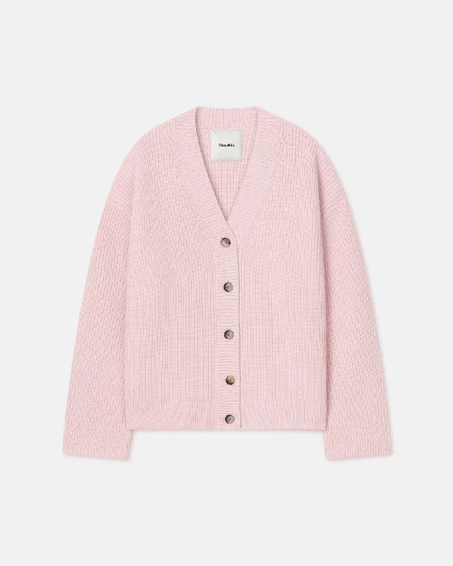 Laran - Cashmere-Blend Cardigan - Light Pink