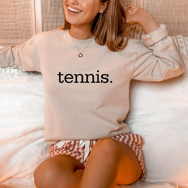 Tennis Crewneck Sweatshirt, Tennis Team Shirts, Gift for Tennis Player, Tennis Fan Sweatshirt