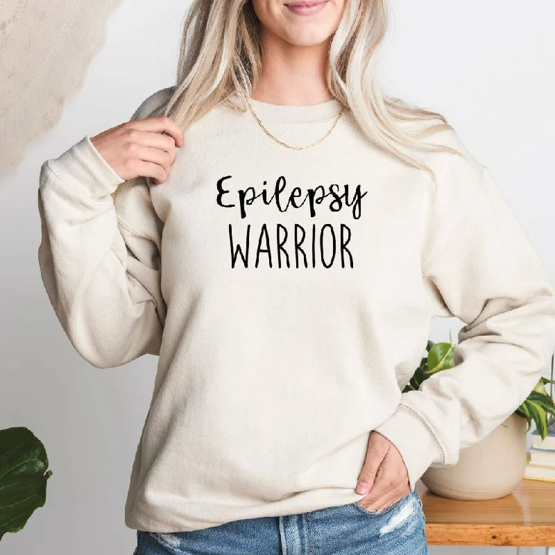 Epilepsy Warrior Crewneck Sweatshirt, Gift for Epileptic, Epilepsy Mom Shirt, Epilepsy Awareness