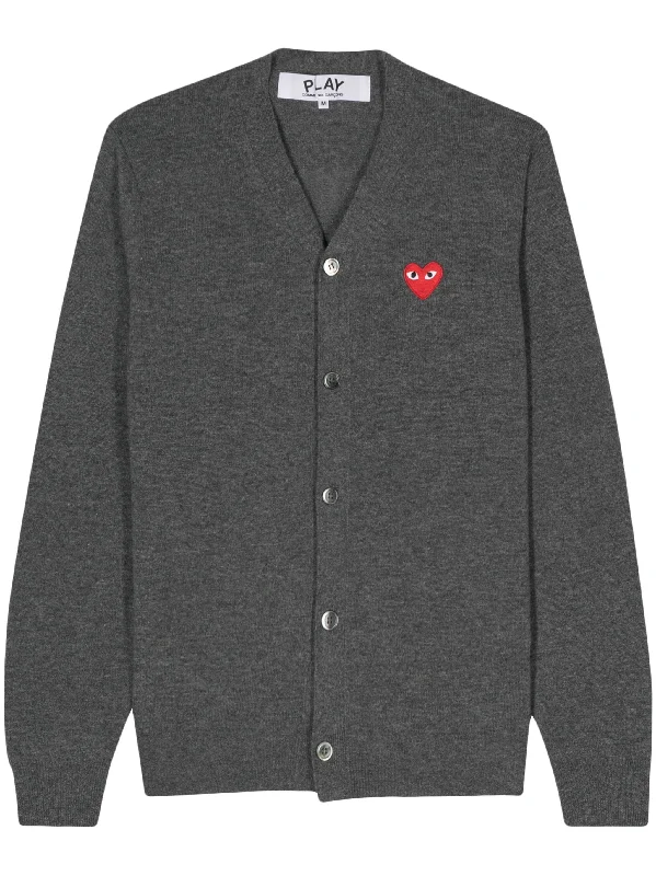 Unisex Wool Cardigan Red Heart - Grey