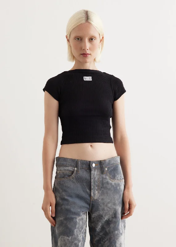 Crop Baby Tee With Gaultier Patch