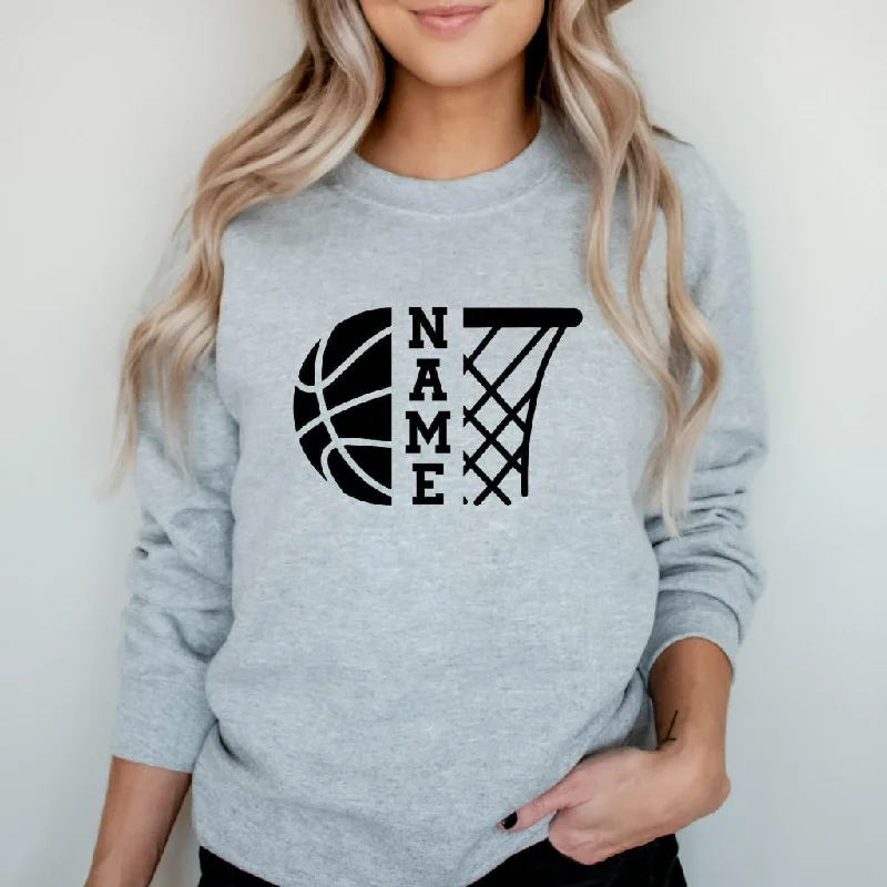 Personalized Basketball Sweatshirt, Basketball Mom Crewneck, Basketball Dad, Matching