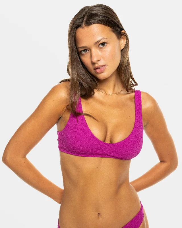 Aruba Bralette Bikini Top - Wild Aster