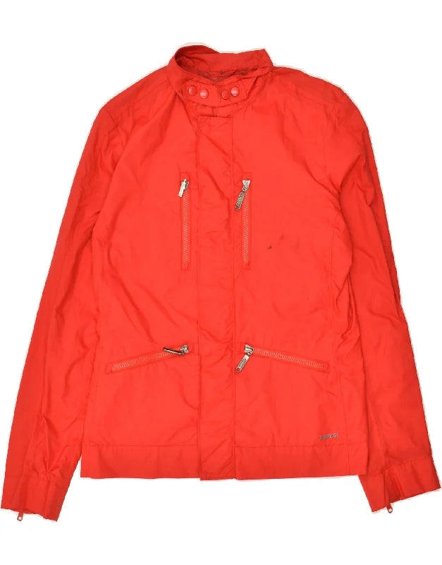 ASPESI Womens Bomber Jacket UK 14 Medium Red Nylon