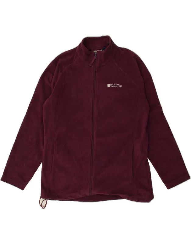 MOUNTAIN WAREHOUSE Womens Fleece Jacket UK 14 Large  Burgundy Polyester