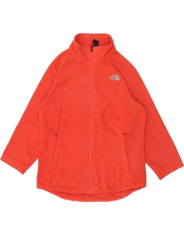 THE NORTH FACE Womens Fleece Jacket UK 16 Large Red Polyester