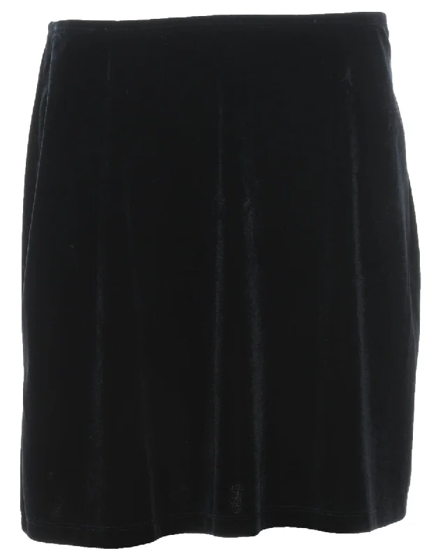 Velvet A-line Skirt - M