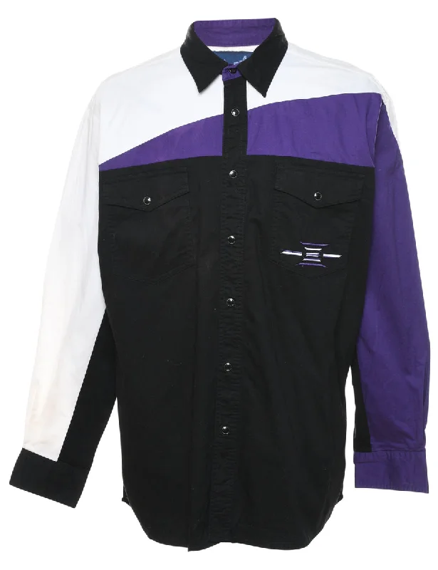 Wrangler Black Western Shirt - L