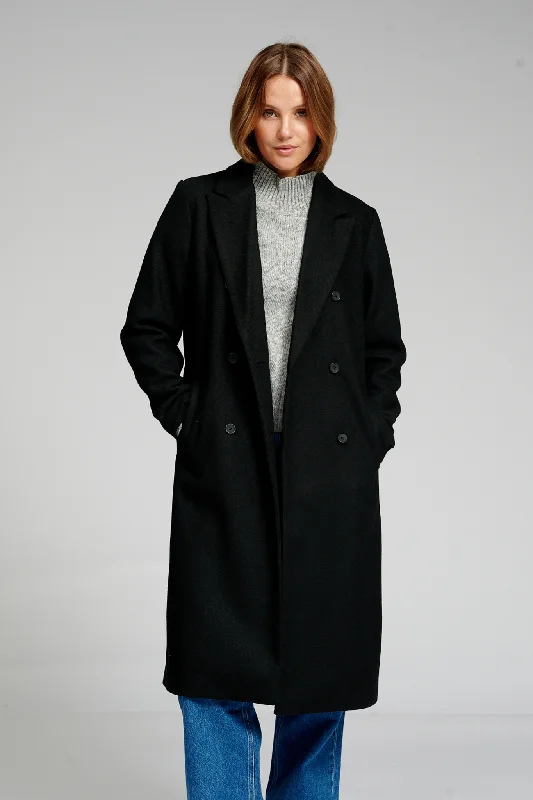 Classic Wool Coat - Black