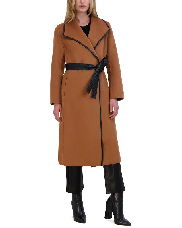 Tahari Double Face Wool-Blend Coat