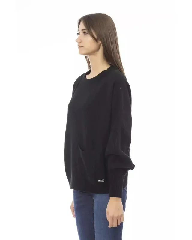 Baldinini Trend Women's Black Wool Sweater - M