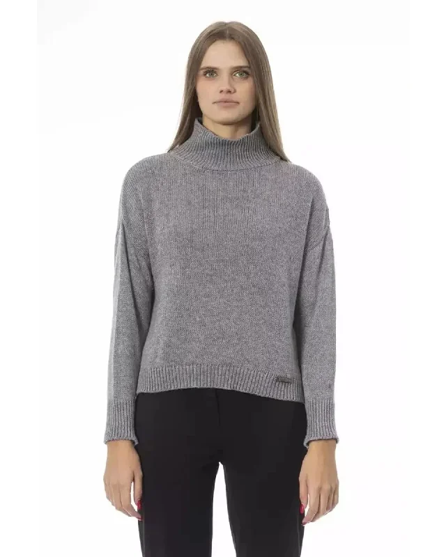 Baldinini Trend Women's Gray Viscose Sweater - M