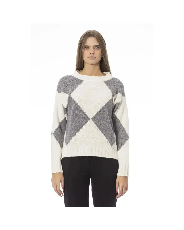 Baldinini Trend Women's Gray Wool Sweater - S