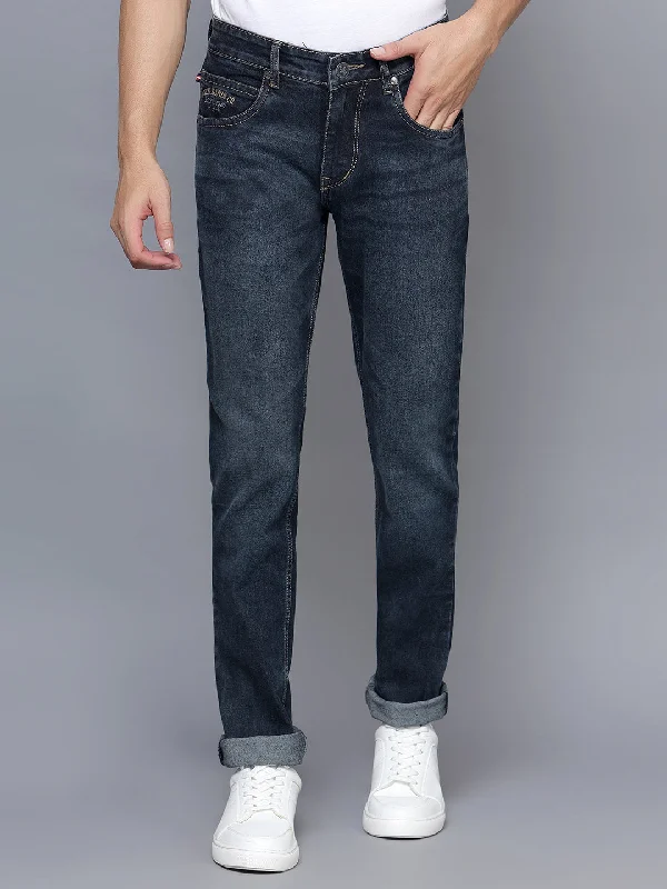 Men's Ultra Narrow fit Medium Fade Carbon Blue  Jeans