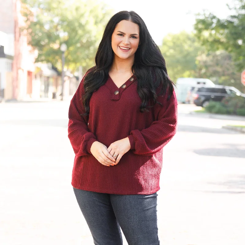 Fall Or Fly Sweater, Dark Burgundy