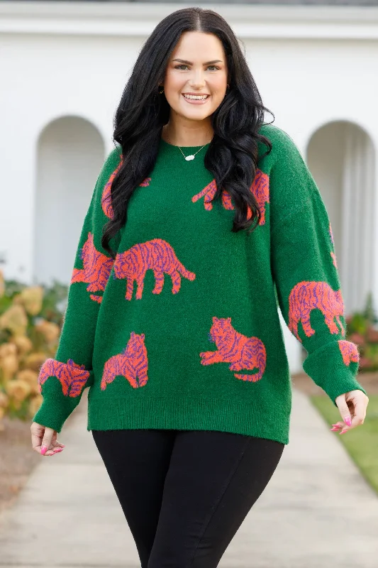 Purrsuasive Sweater, Green