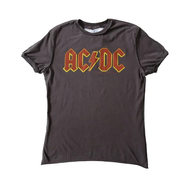 Amplified - AC/DC Logo T-Shirt - Charcoal