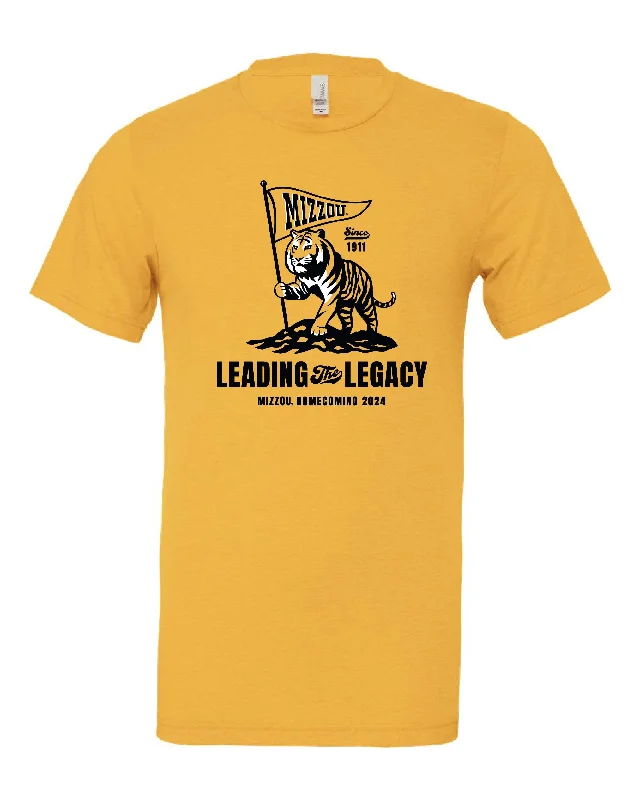 Mizzou Tigers 2024 Official Homecoming Leading the Legacy Gold T-Shirt