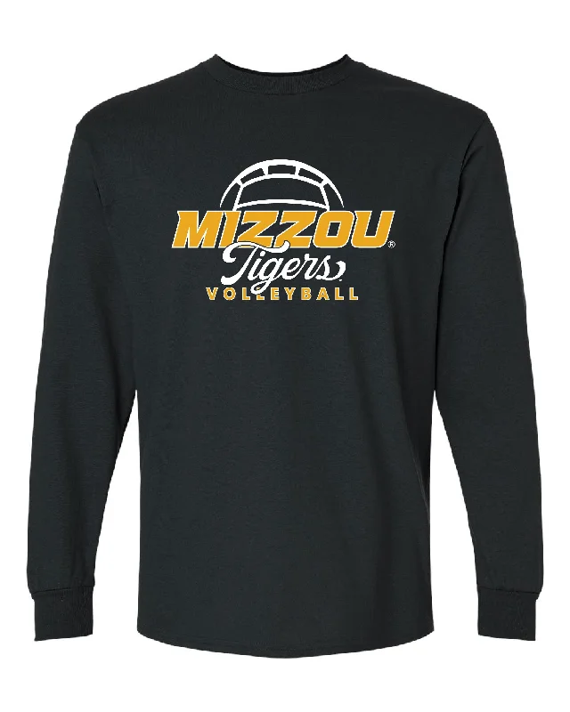 Mizzou Tigers Volleyball Black Long Sleeve T-Shirt