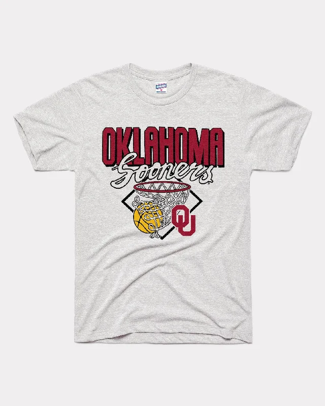 Oklahoma Sooners Nothing But Net Ash Grey T-Shirt