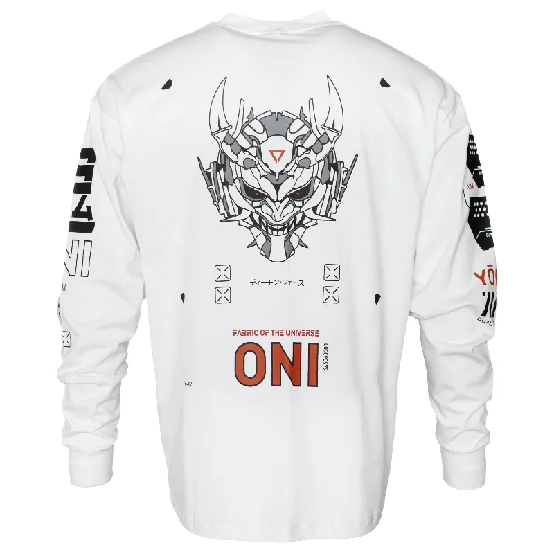 ONI White Long Sleeve T