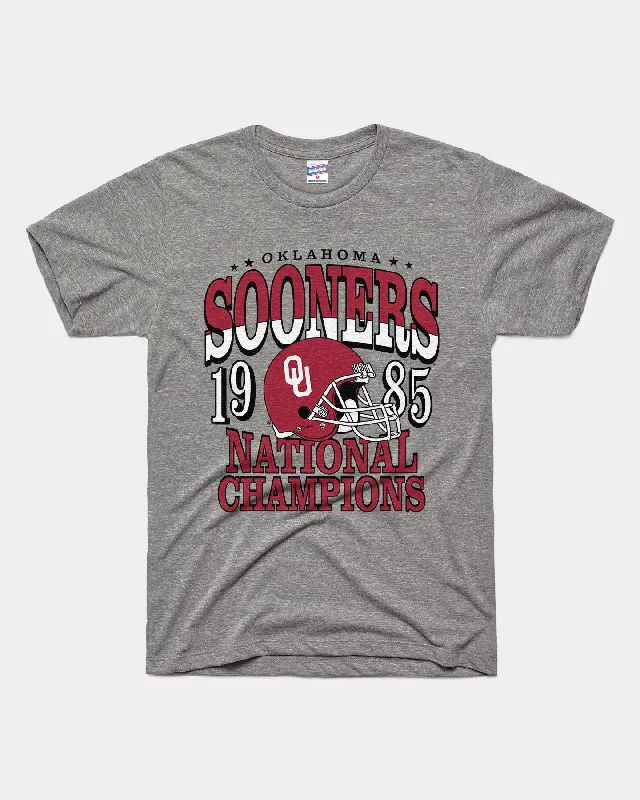 OU Sooners 1985 Football Vintage Grey T-Shirt