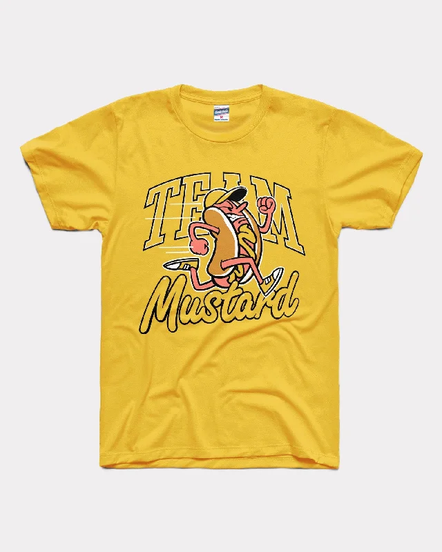 Team Mustard Hot Dog Derby Yellow T-Shirt