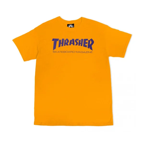 Thrasher - Skate Mag T-Shirt - Gold/Purple Sale