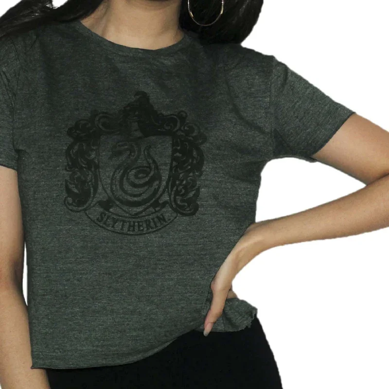 Hp Slytherin Womens Cropped Tshirt